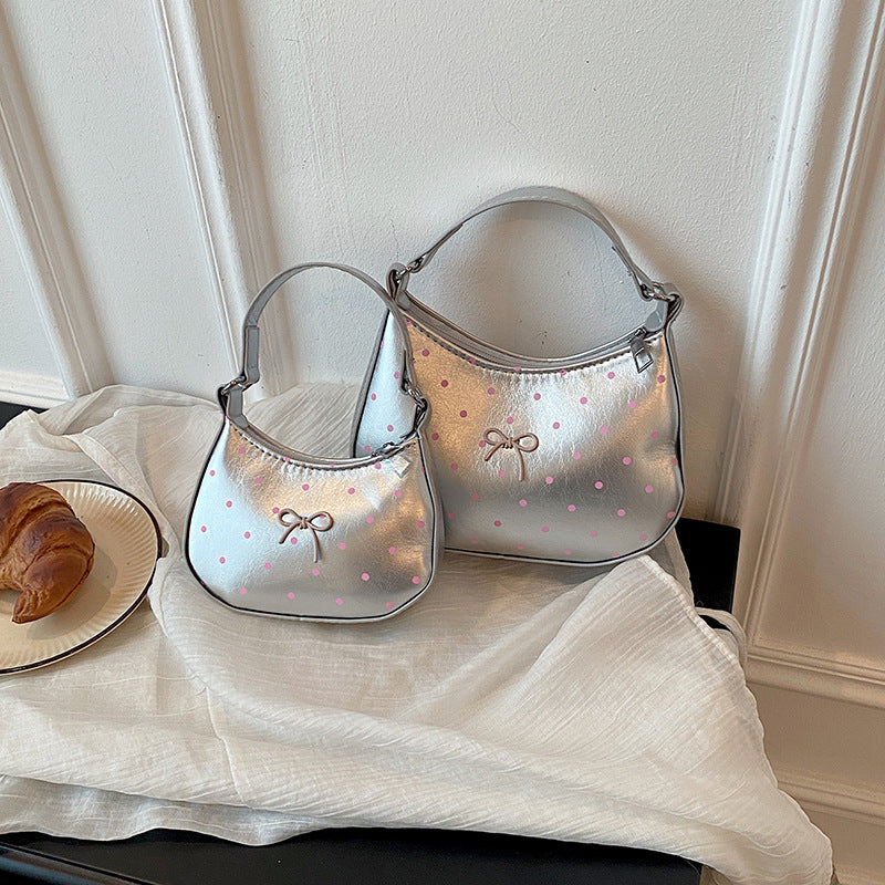 WoCharming Polka Dot Crossbody Handtasche Brehn