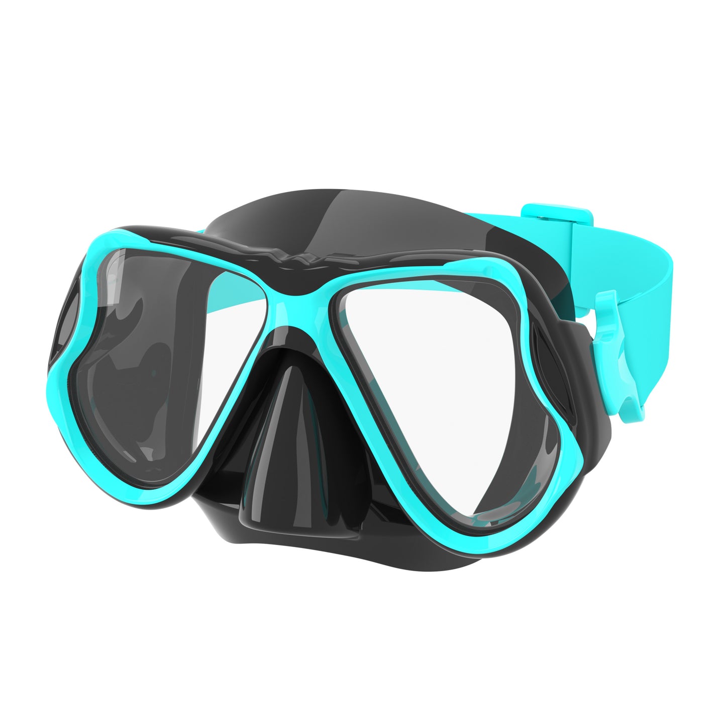Hochwertige Tauchmaske mit Flexiblem Silikonrand und Breitem Sichtfeld Brehn