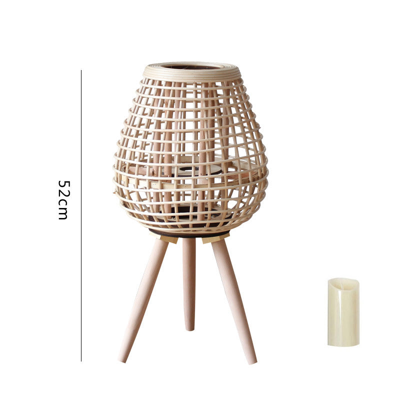 Dekorative Rattan-Laterne Brehn