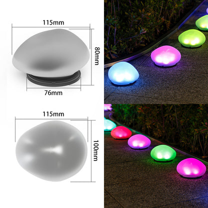 Wiederaufladbare LED-Kieselweglichter Wasserdicht Gartenakzent Brehn