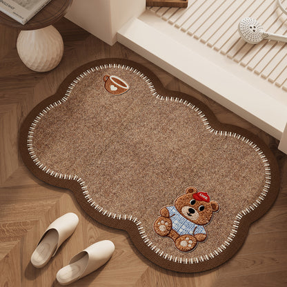 Niedlicher Teppich in Form eines Teddybären