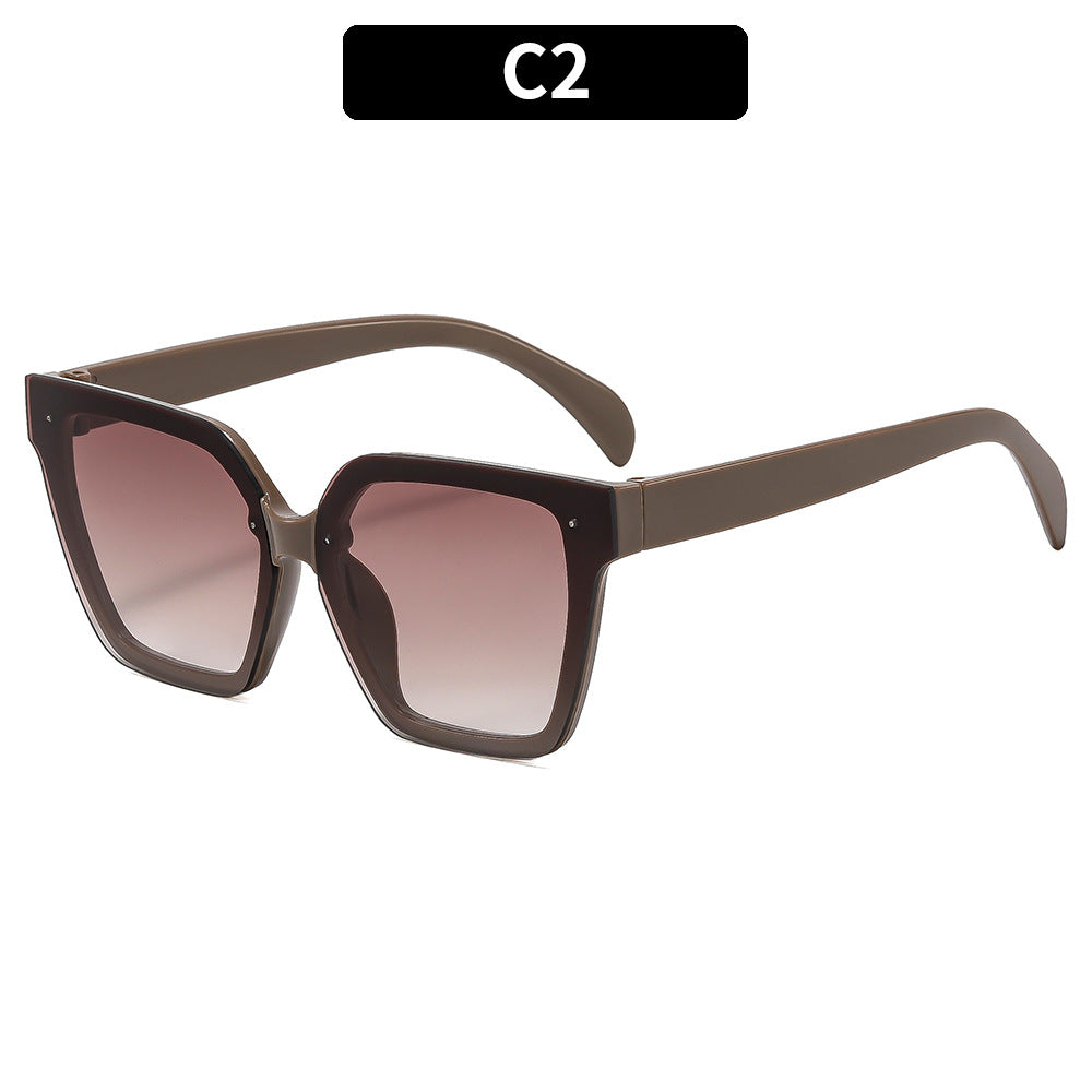 Chic Übergroße Quadratische Sonnenbrille