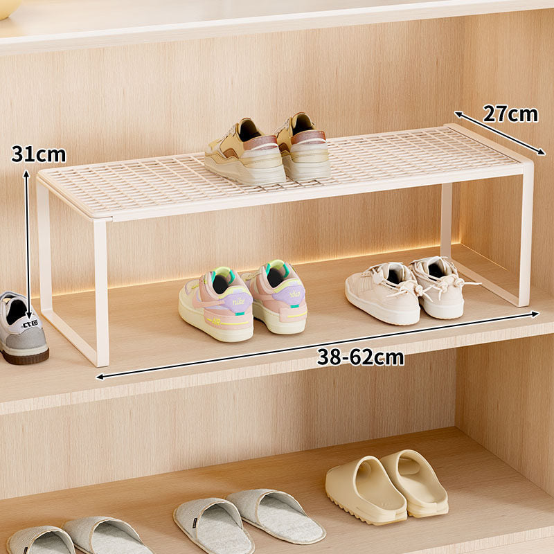 Verstellbarer erweiterbarer Metal Schuhregal-Organizer