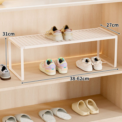 Verstellbarer erweiterbarer Metal Schuhregal-Organizer