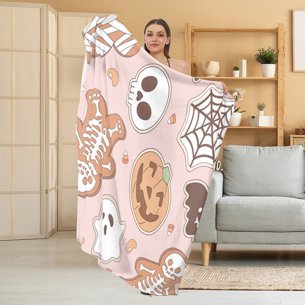 Gemütliche Halloween-Themen Fleece Decke