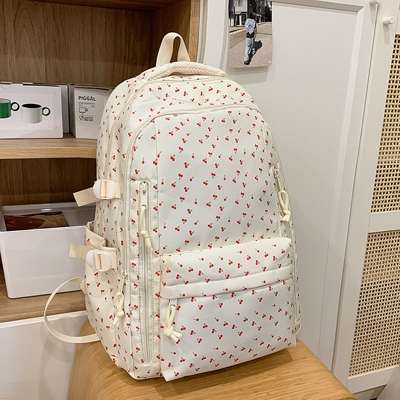 Verspielt gemusterter Rucksack