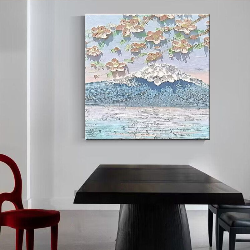Strukturierte Florale Landschaft Leinwandkunst