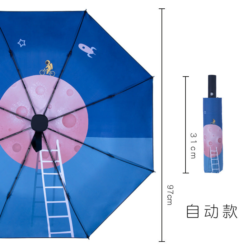Damen Kreativer Grafik-Regenschirm Brehn