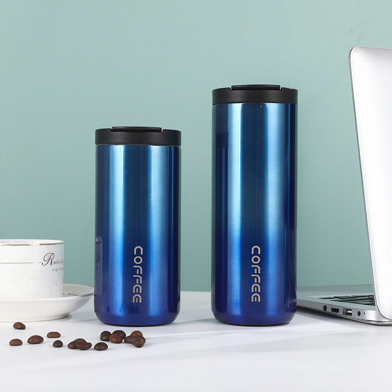 Damen isolierte Edelstahl Kaffeetasse mit elegantem Design und rutschfestem Boden Brehn