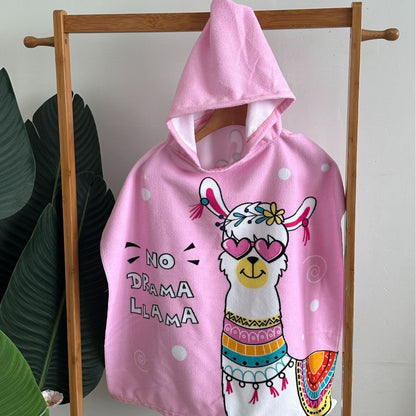 Kinder Haifisch-Design Kapuzenhandtuch Poncho Brehn