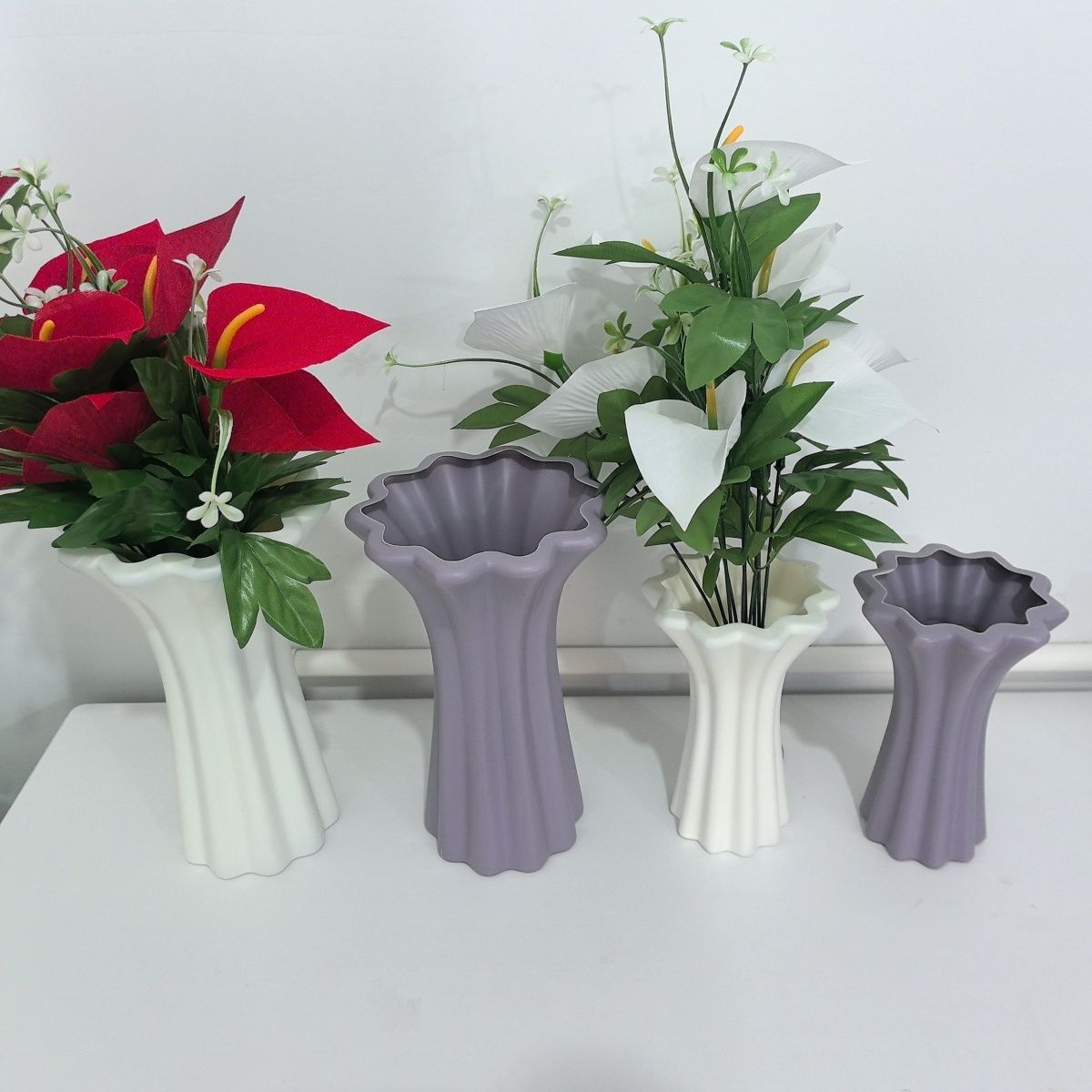 Skulptierte dekorative Blumenvase Brehn