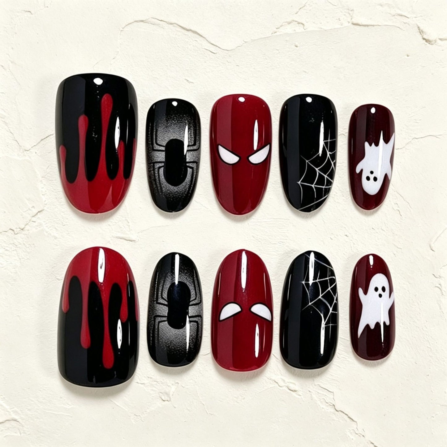 Halloween Themen Press-On Nagelkunst Set Brehn