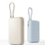 Kompakte Hochleistungs tragbare Powerbank mit integriertem USB-C-Kabel und Silikon-Trageband Brehn