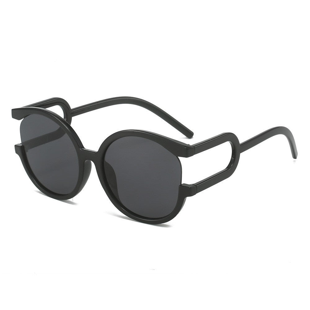 Avant-Garde Zirkuläre Rahmen Sonnenbrille Brehn