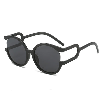 Avant-Garde Zirkuläre Rahmen Sonnenbrille Brehn