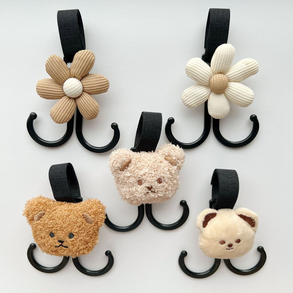 Plüschbären-Tasche Charm mit elastischem Schlaufenanhänger