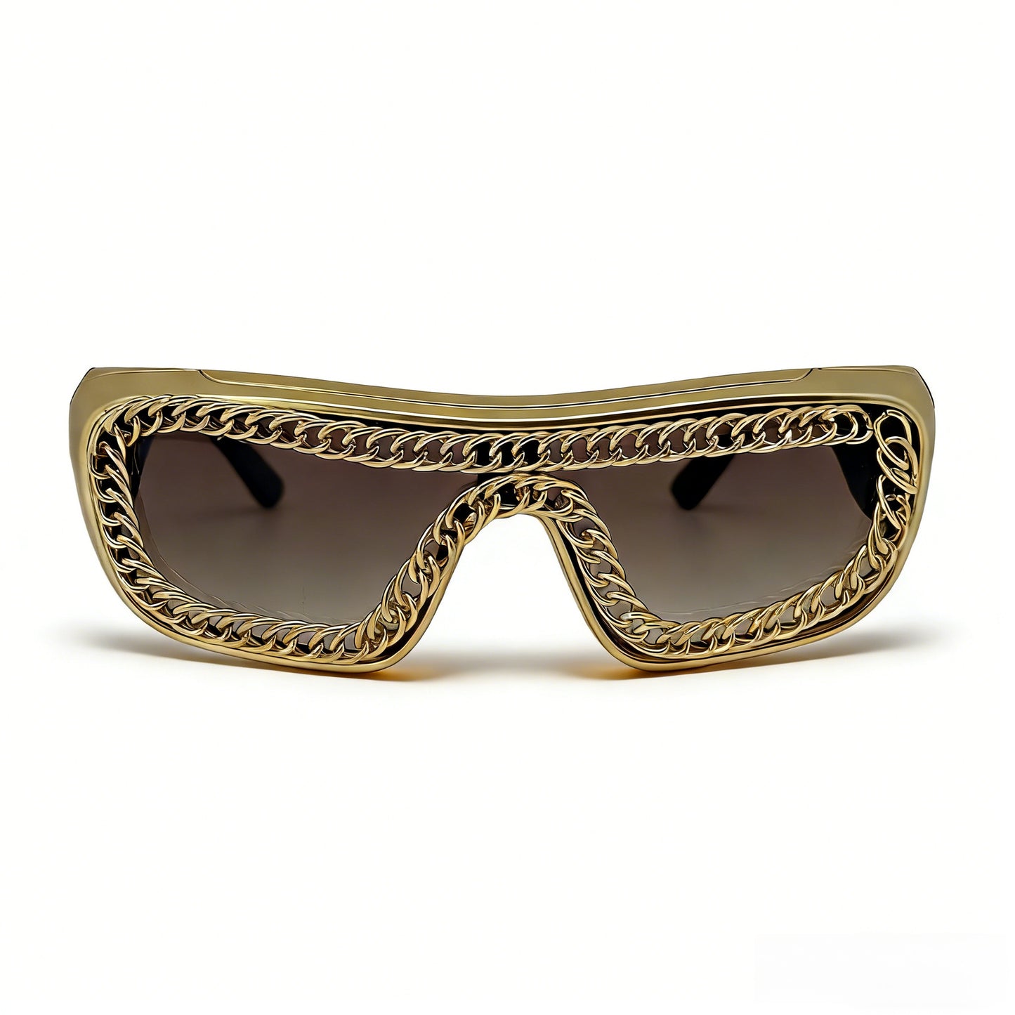 Damen Sonnenbrille mit einzigartigem Kettenrahmen Brehn