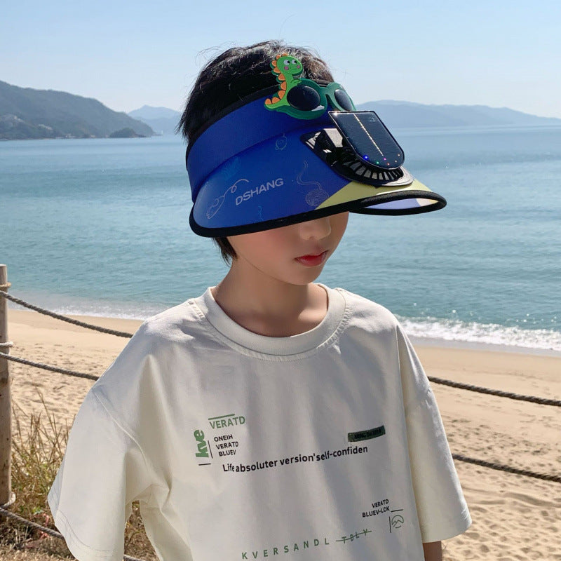 Solarbetriebener Ventilator Sonnenschutz für Kinder mit verstellbarem Verschluss Brehn