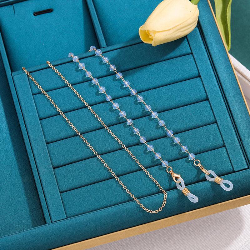 Elegante Perlenbrille Halterkette Brehn