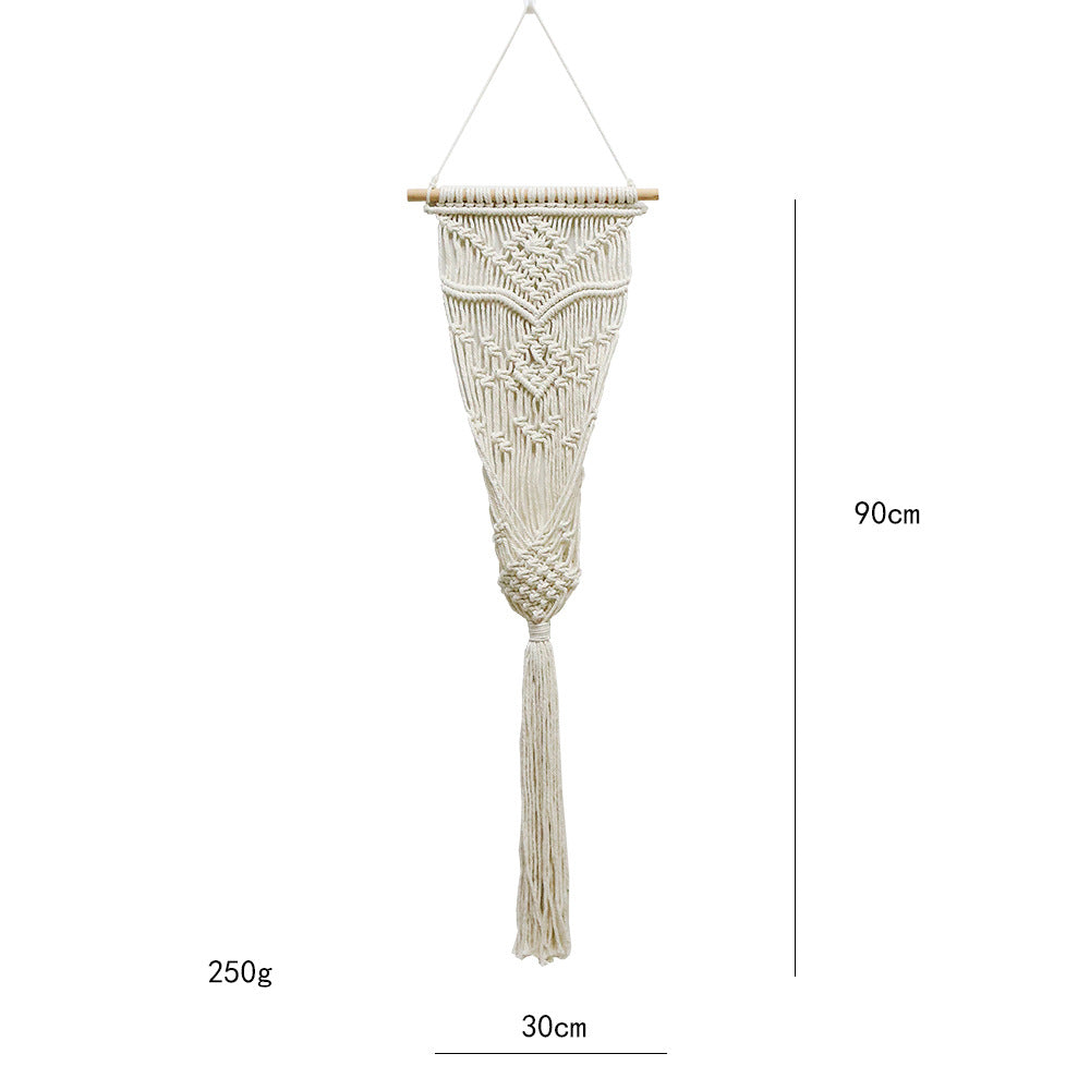 Dekorative Makramee-Wandbehang mit künstlerischem Design