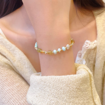 Künstlerisches Perlenarmband Brehn