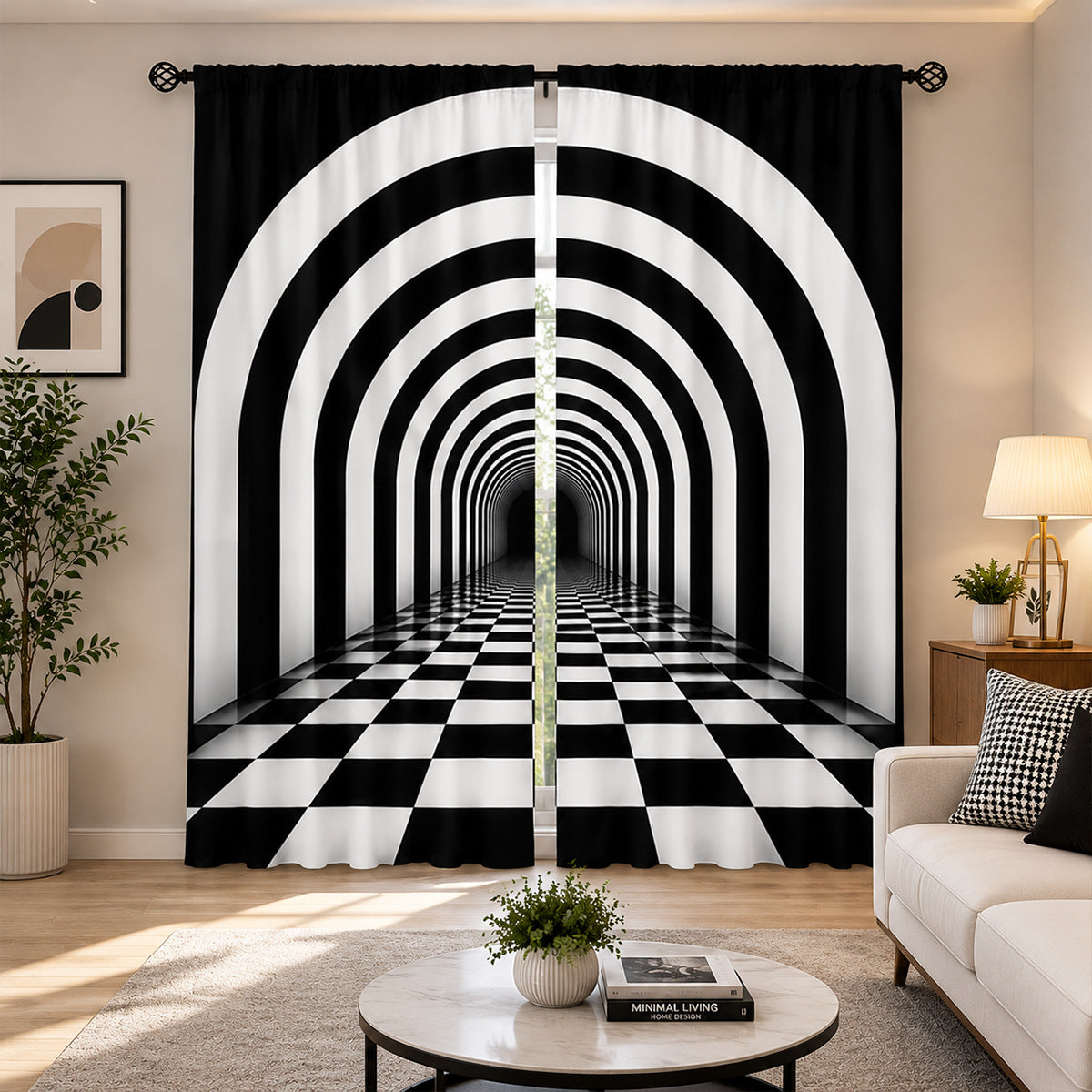 Glasmalerei Inspirierte Dekorative Fenster Vorhänge