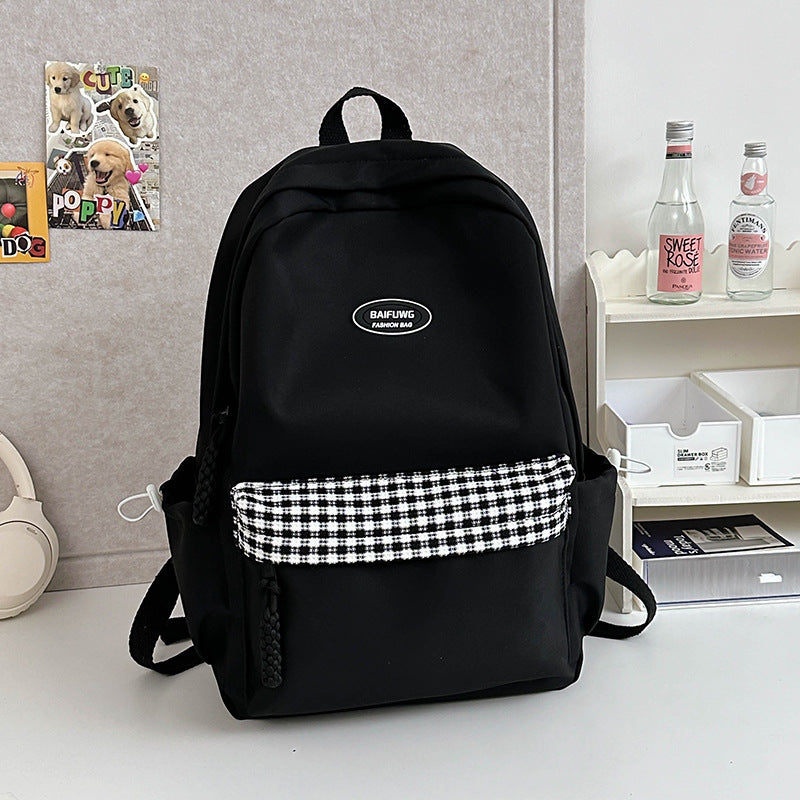 Lässiger Mehrfach-Taschen Schulrucksack