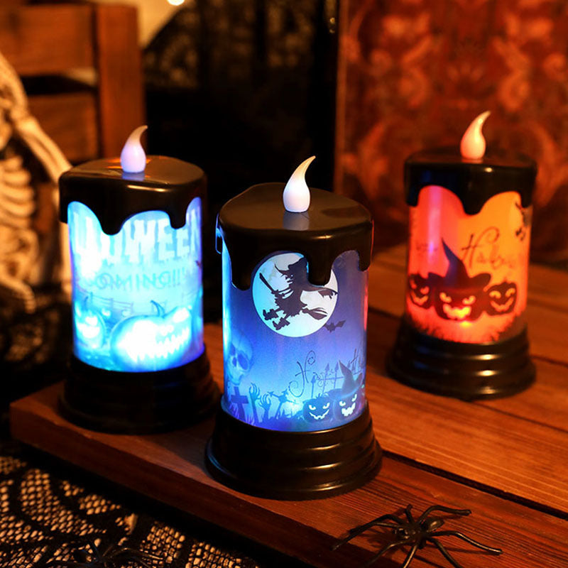 Dekoratives LED-Halloween-Kerzenset