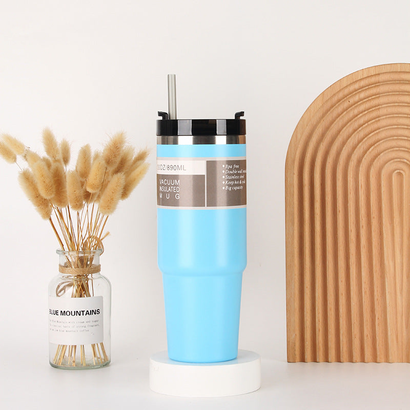 Unisex Isolierter Trinkbecher mit integriertem Strohhalm Brehn