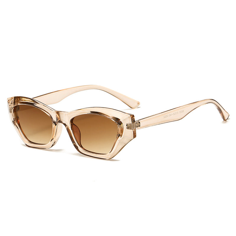 Damen modische quadratische Sonnenbrille mit UV-Schutz und flexiblem Gestell Brehn
