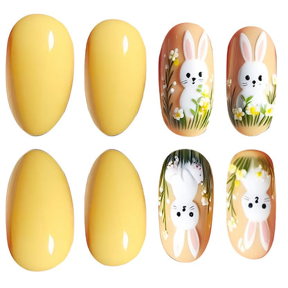 Künstlerisches Häschen-Themen Druck-Nagelkunstset Brehn
