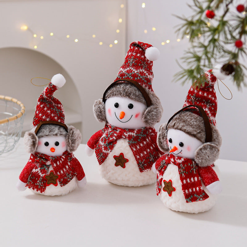 Dekorative Schneemann Figur Brehn