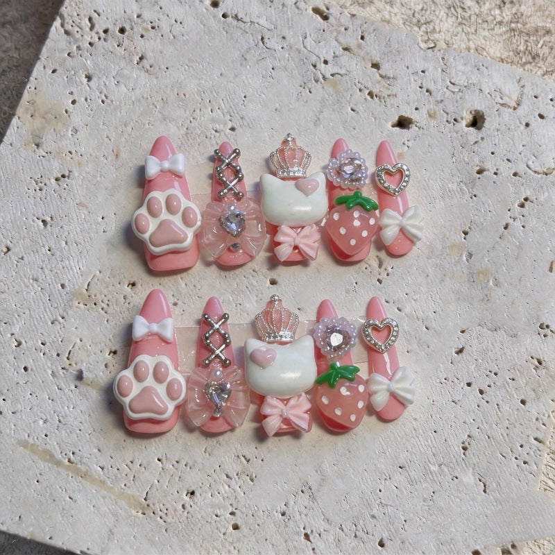 Verspielt tierisches Nagelkunst-Set