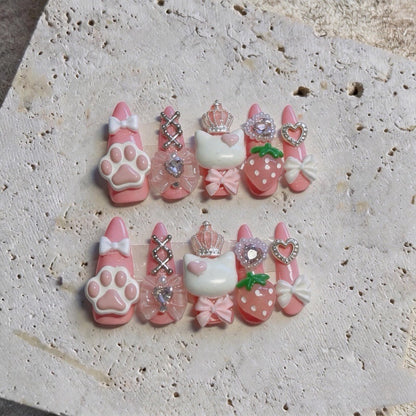 Verspielt tierisches Nagelkunst-Set