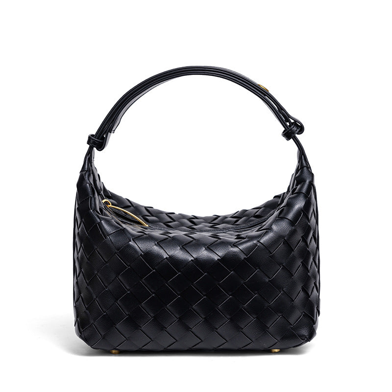 Handgefertigte Geflochtene Leder Mini Tasche Brehn