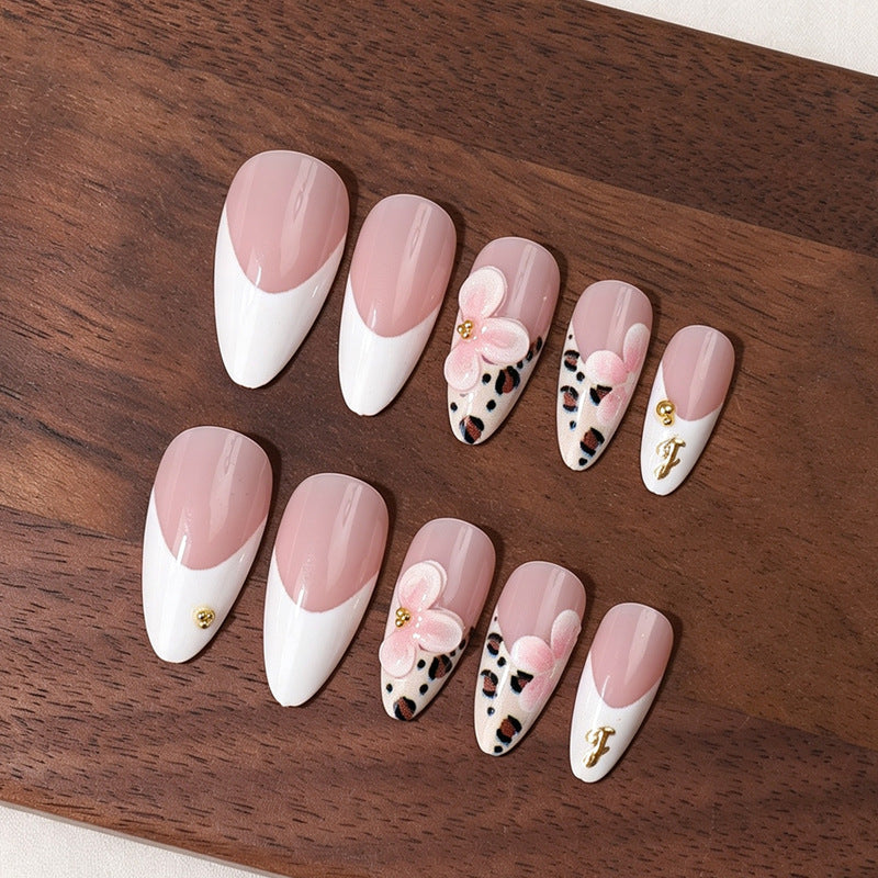 Elegante Blumen Acrylnagel Set Brehn
