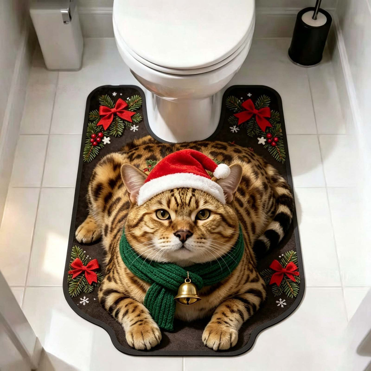 Urlaubs Katze-Themen Badezimmermatte