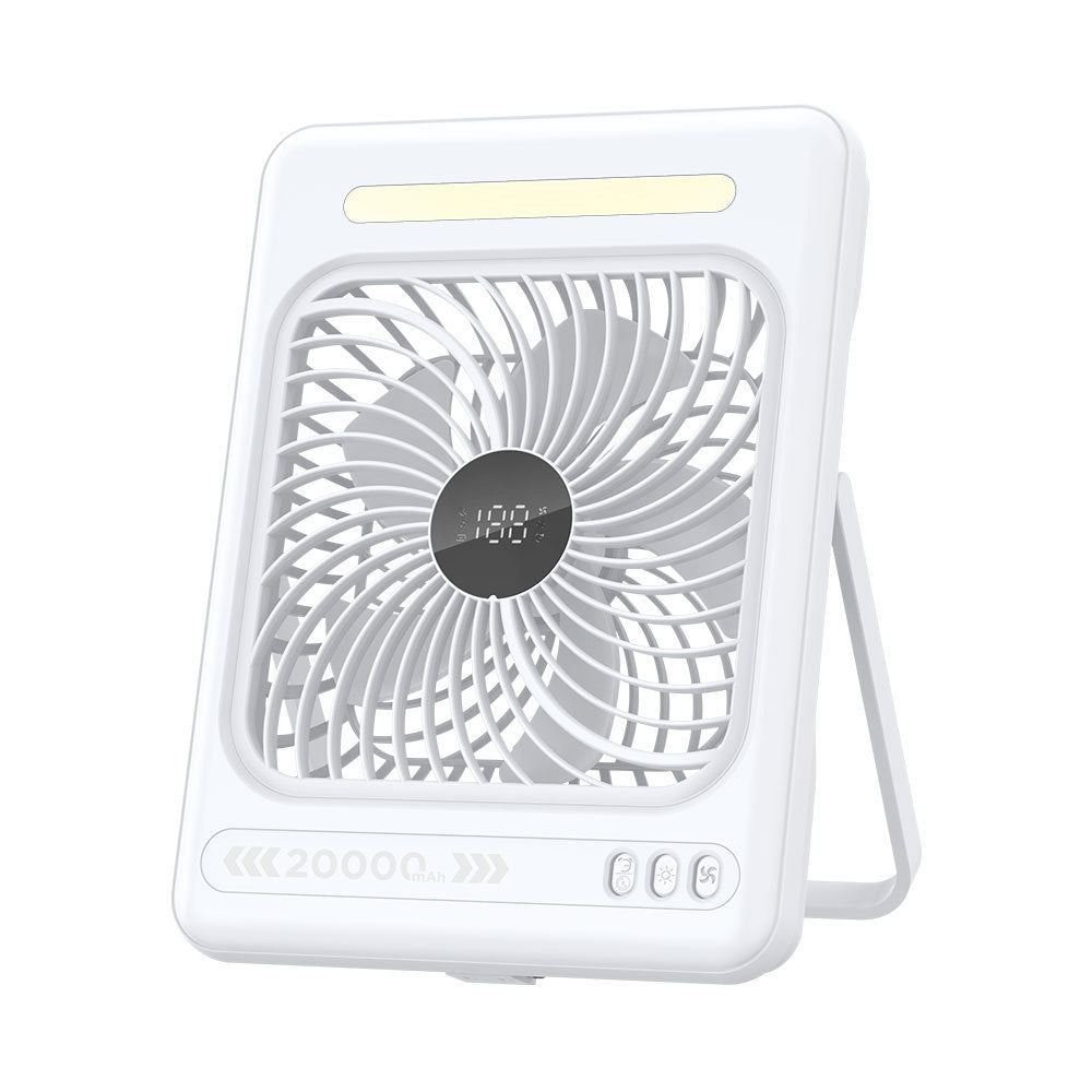 Unisex Digital Display Rechargeable Table Fan Brehn