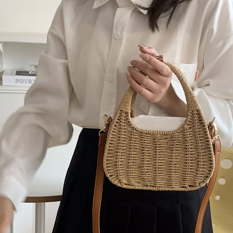 Damen Korb-Umhängetasche mit stilvollem Design Brehn