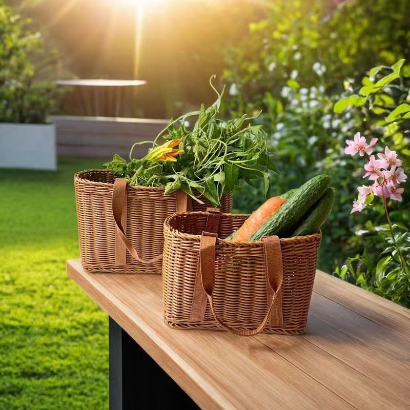 Handgewebter Picknick Aufbewahrungskorb Brehn