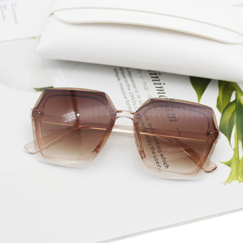 Damen übergroße geometrische Sonnenbrille Brehn