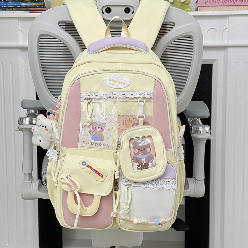 Verspielter Mehrfach-Taschen-Rucksack Brehn