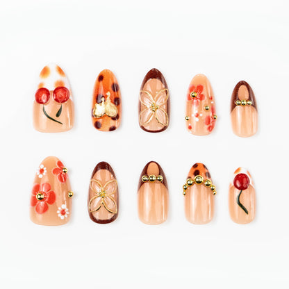 Dekorativer Press-On Nagelset Brehn
