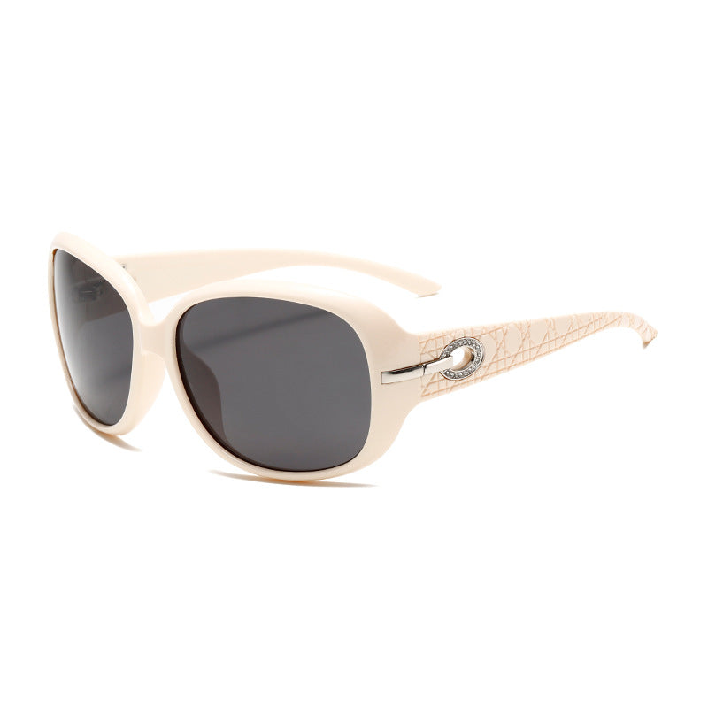 Damen Elegante Oversized Sonnenbrille mit modischem Muster Brehn