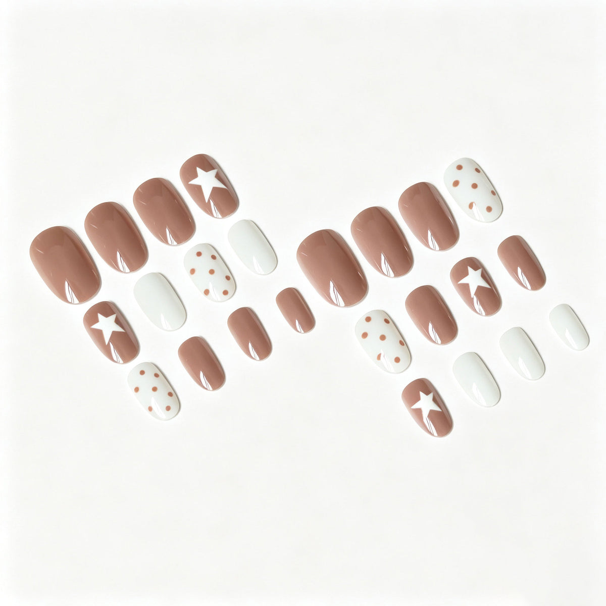 Künstlerisches Stern- und Punkt-Nagelkunst-Set