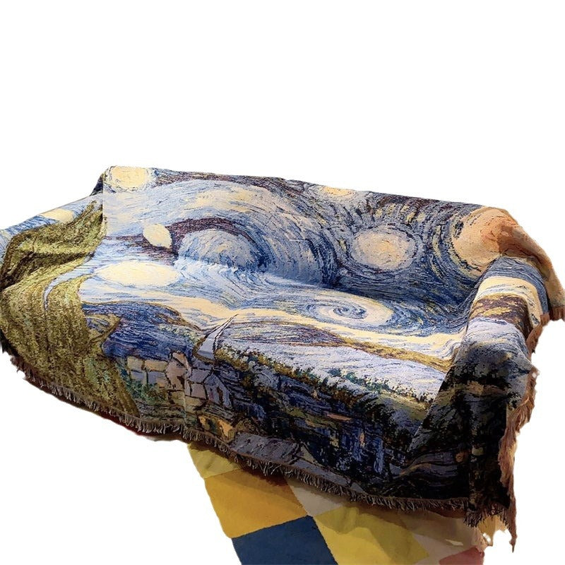 Künstlerische Wandteppich-Wurfdecke