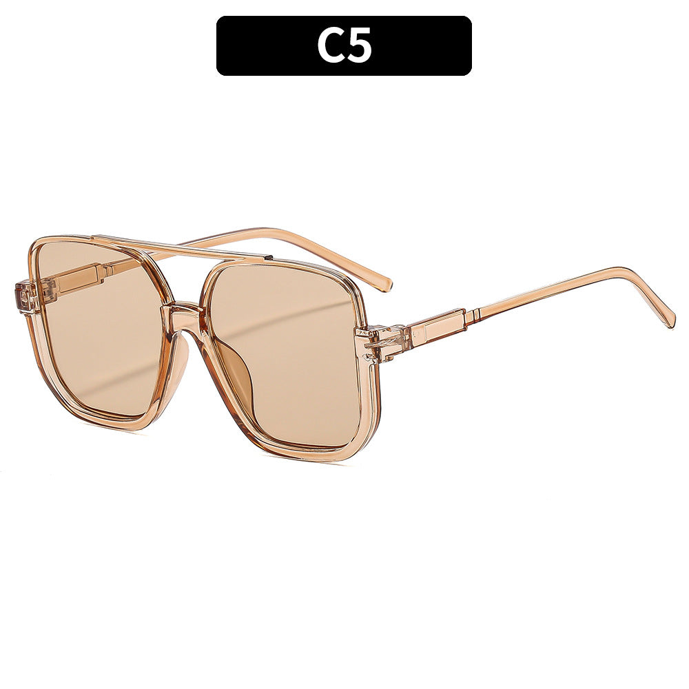 Zeitgenössische Übergroße Quadratische Sonnenbrille
