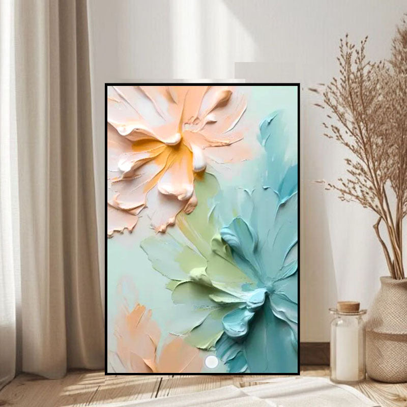 Dekorative Blumenreiche Leinwandkunst