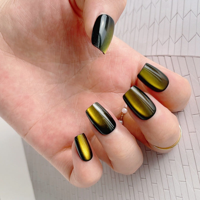 Glänzende Metallische Press-On Nagelspitzen Brehn