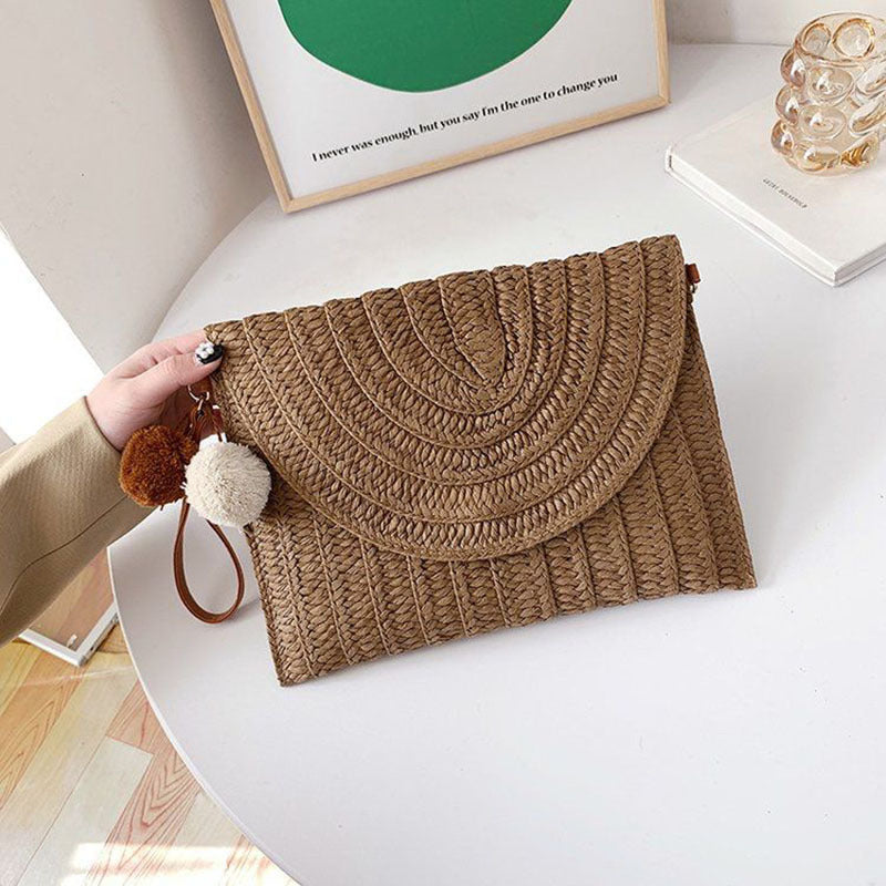 Stilvolle und Handgefertigte Clutch-Tasche Aus Naturmaterial Brehn